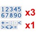 Комплект магнитов (демонстрационных) для школьной доски "Цифры и знаки"