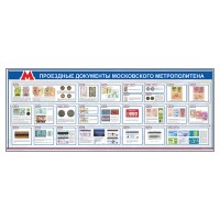 Электрифицированный стенд "Проездные документы Московского метрополитена"